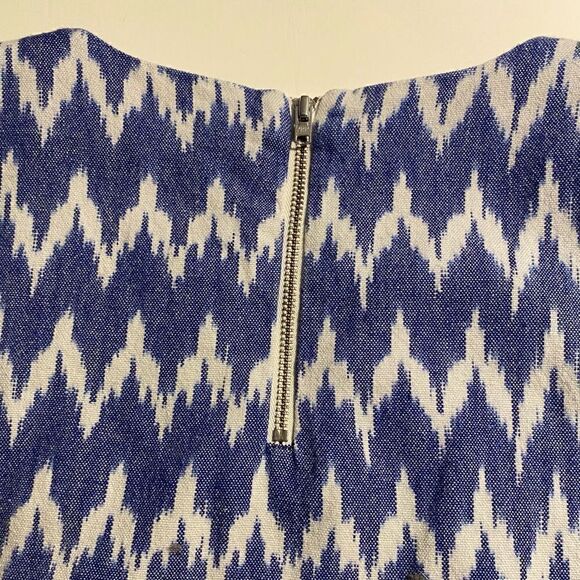 J. Crew Cotton Blue White Tank Top Size 00 - Picture 7 of 11